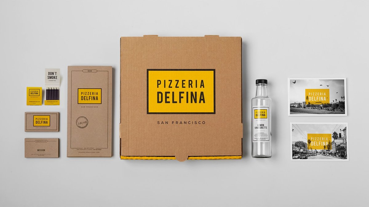 Delfina披薩店品牌形象設計