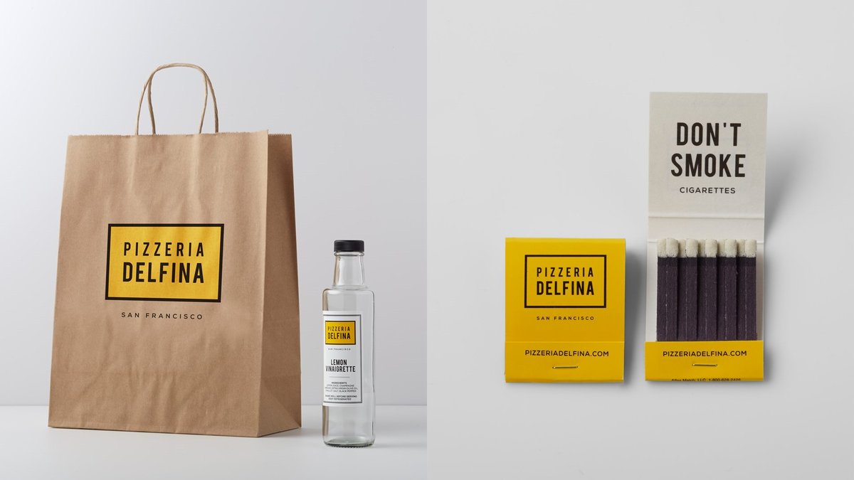 Delfina披薩店品牌形象設計