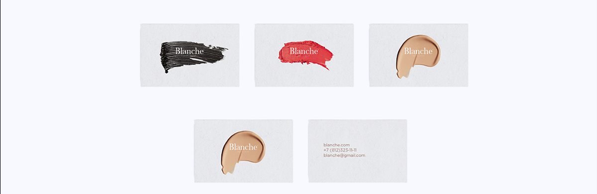 BLANCHE女性時(shí)尚用品品牌設(shè)計(jì)  名片設(shè)計(jì)