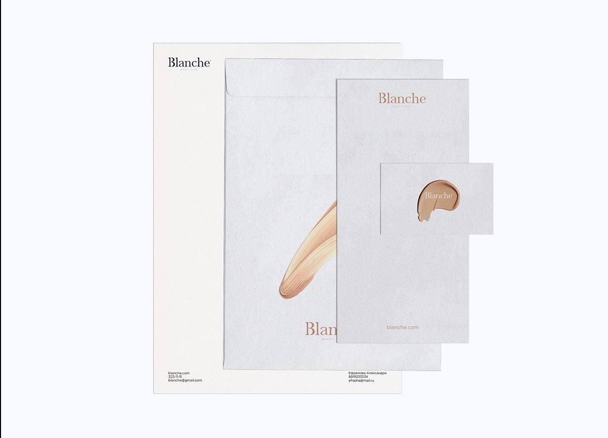 BLANCHE女性時(shí)尚用品品牌設(shè)計(jì)  信封設(shè)計(jì)