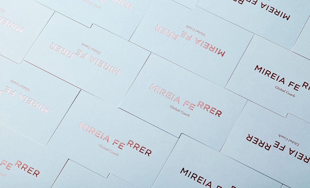 Mireia Ferrer全球教練平臺VI設(shè)計(jì)  名片設(shè)計(jì)