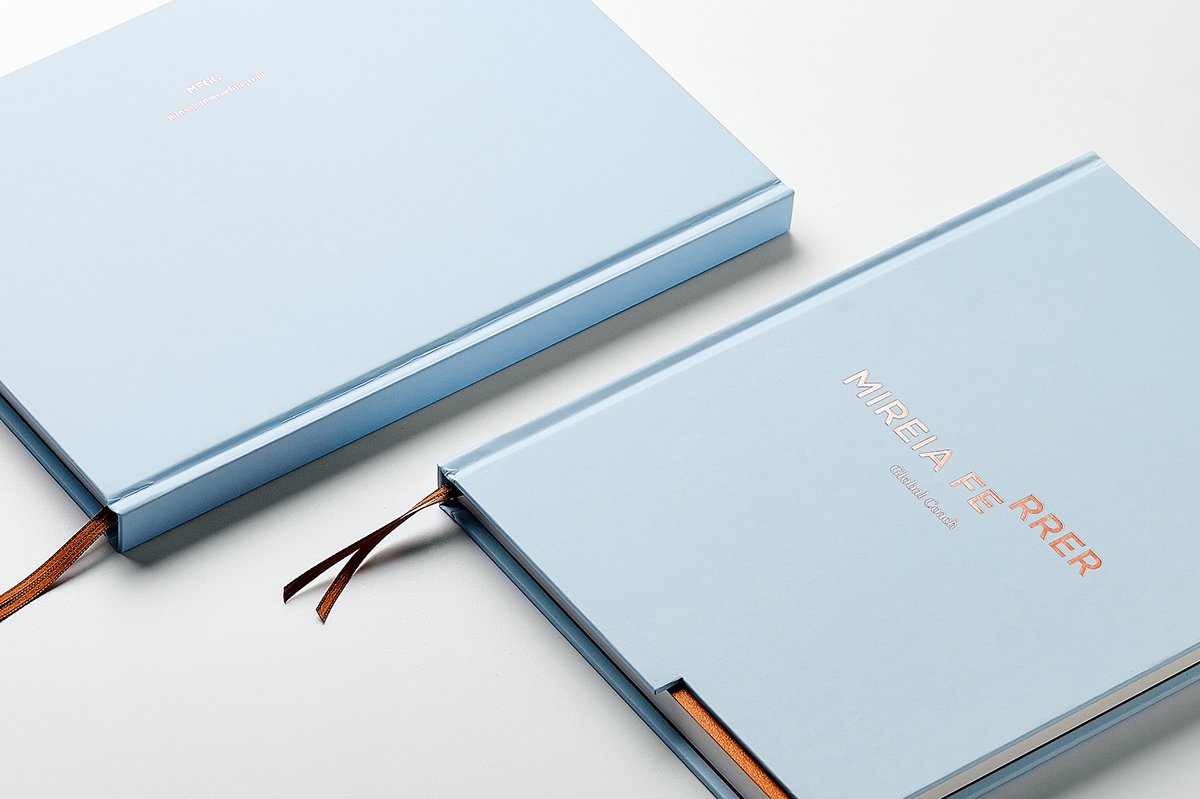 Mireia Ferrer全球教練平臺VI設(shè)計(jì)  筆記本設(shè)計(jì)展示