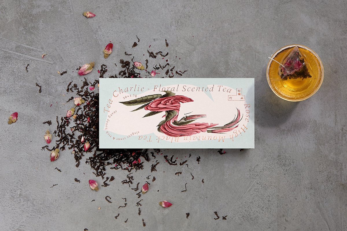 深圳VI設(shè)計(jì)  深圳VI策劃  茶查理花茶VI形象設(shè)計(jì)  包裝設(shè)計(jì)