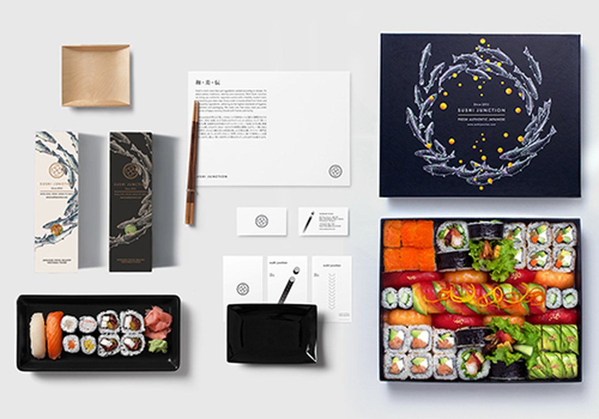 （餐飲）Sushi Junction日本壽司品牌包裝vi設(shè)計欣賞