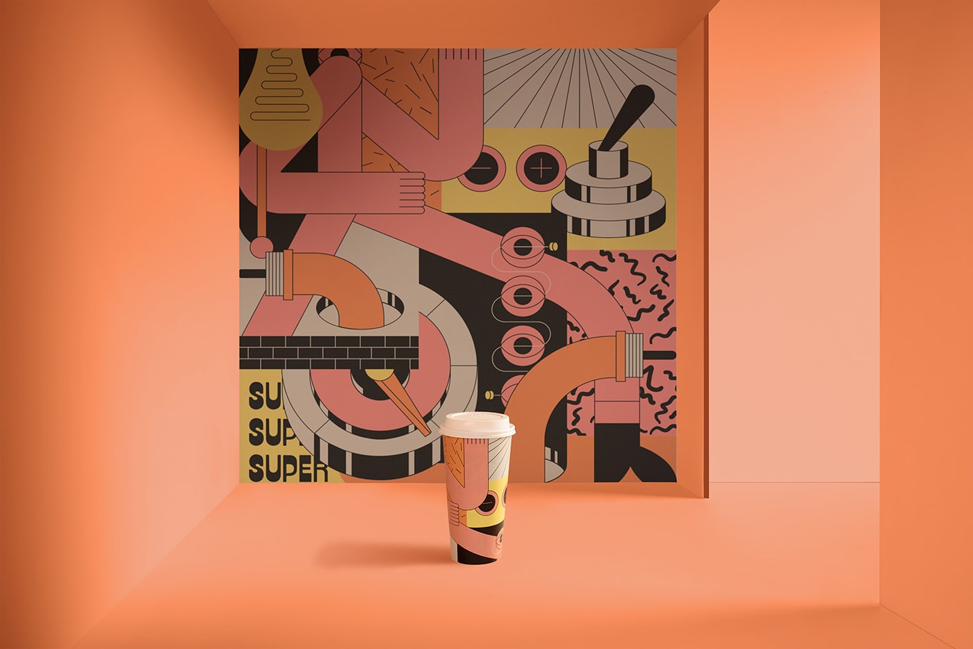 高端Superthing咖啡品牌VI設(shè)計(jì) 讓品牌戰(zhàn)略落地，餐飲VI設(shè)計(jì)，餐飲品牌策劃，高端VI設(shè)計(jì)，深圳VI設(shè)計(jì)，左右格局