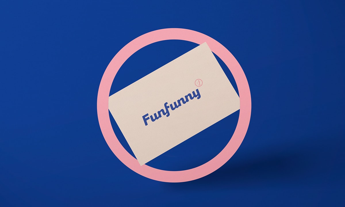 Funfunny兒童時裝品牌策劃和品牌logo設計案例，服裝VI設計，兒童時裝品牌設計，深圳品牌策劃，深圳VI設計，左右格局