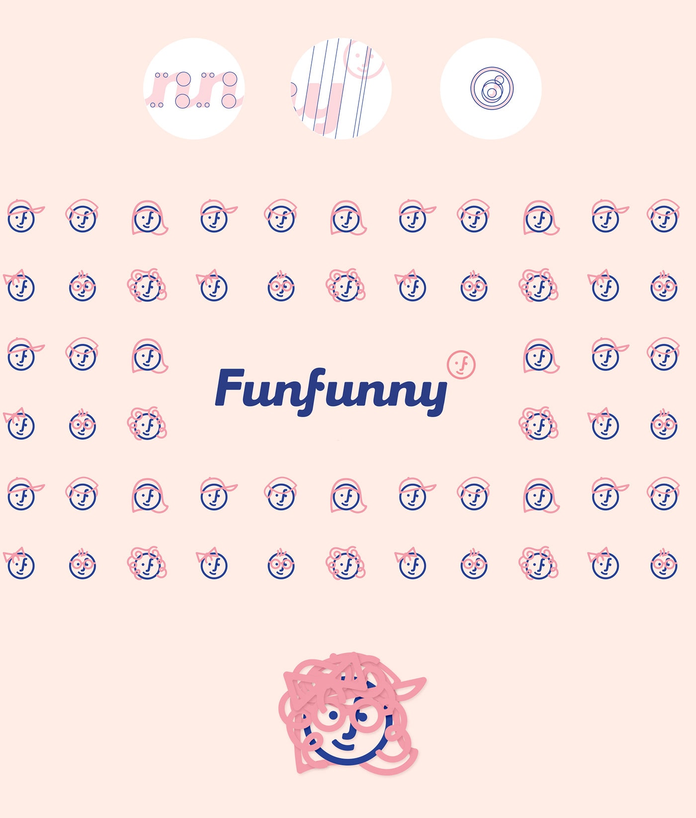 Funfunny兒童時裝品牌策劃和品牌logo設計案例，服裝VI設計，兒童時裝品牌設計，深圳品牌策劃，深圳VI設計，左右格局