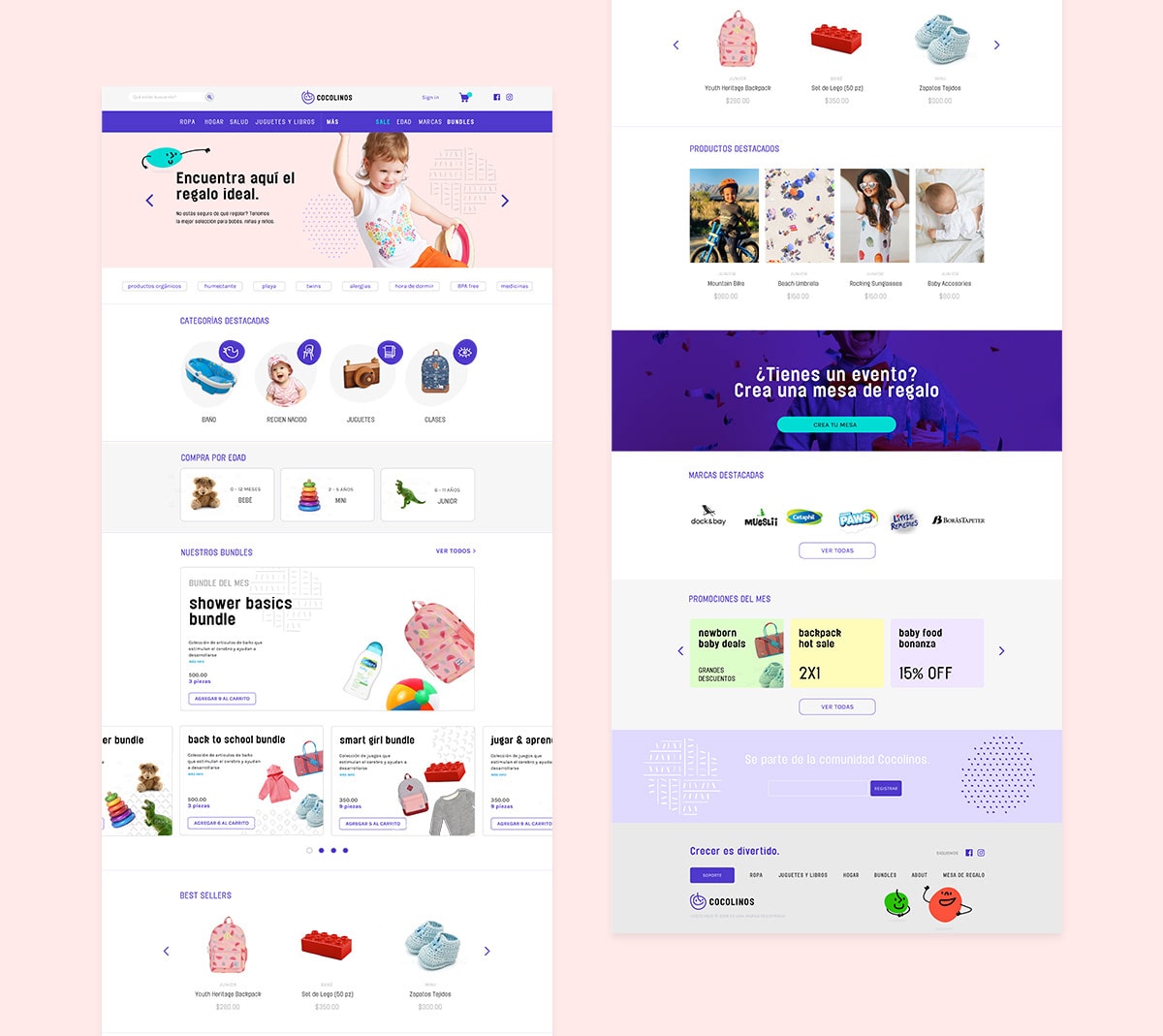 Cocolinos創意嬰兒用品品牌策劃和品牌設計，服飾VI設計，嬰兒品牌設計，深圳品牌策劃，深圳VI設計，左右格局