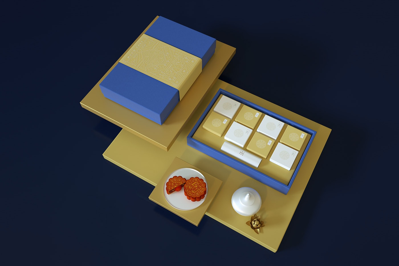 精品越南傳統(tǒng)月餅品牌VI設(shè)計(jì)——創(chuàng)意插畫(huà)包裝設(shè)計(jì)，食品VI設(shè)計(jì)，食品包裝設(shè)計(jì)，深圳VI設(shè)計(jì)，左右格局